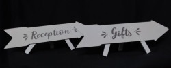 Gifts/Reception Wood Arrow
