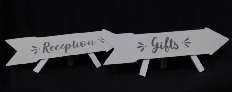 Gifts/Reception Wood Arrow