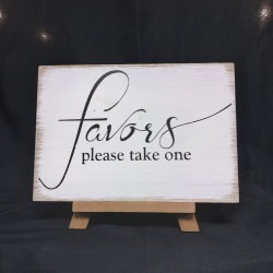 Favors Please Take One Sign