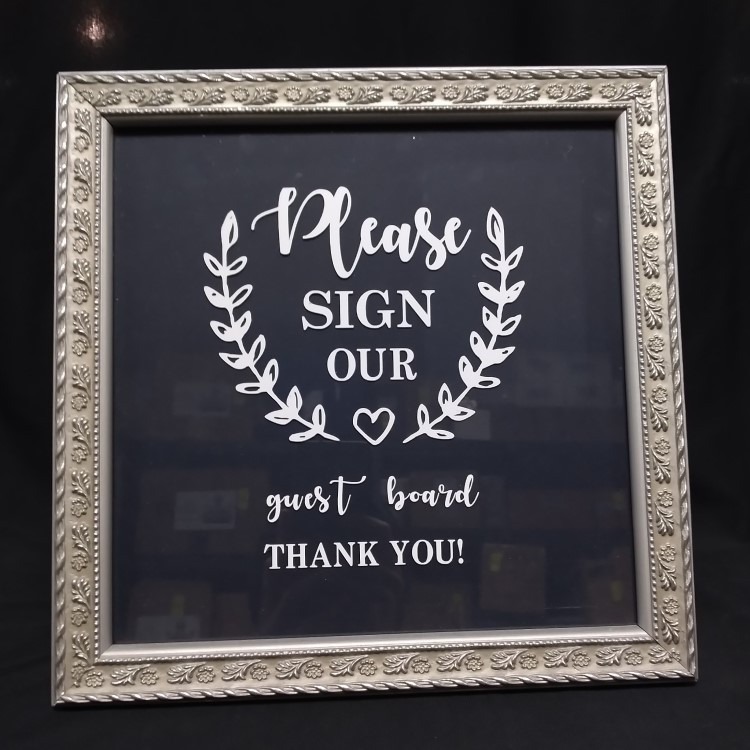Please Sign Our Guest Board Sign