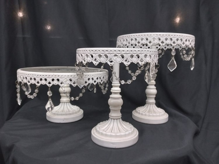 White Crystal Cake Stand