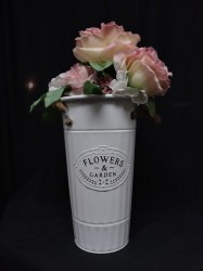 Flowers & Garden White Flower Bucket