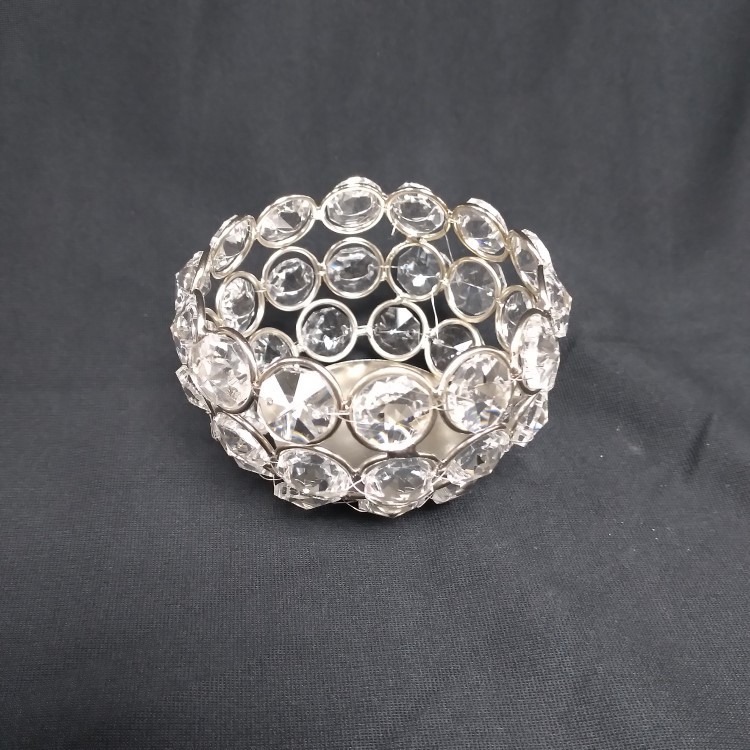 Crystal Bead Candle Holder