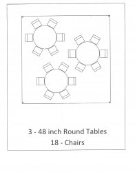 15x15 Tent w/ Seating Options