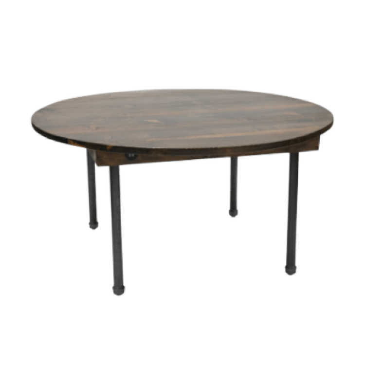 Manchester Pipe Table Dark Wood