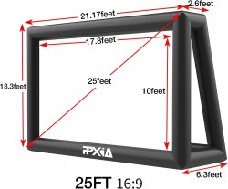 Screen 25 x 14 inflatable