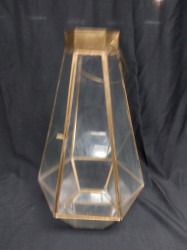 Gold Geometric Lantern - Lg