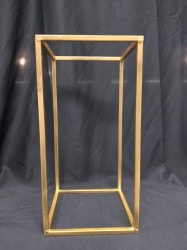 Gold Rectangle Candle Holder