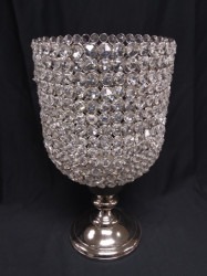 Crystal Globe Candelabra Pillar