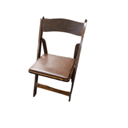 Garden Chair Fruitwood Brown Padded Seat
