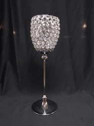 Crystal Ball Candle Holder Stand