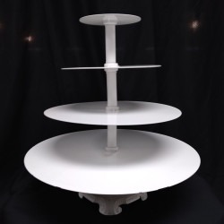 4 Tier White Cupcake Stand