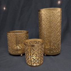 Large Ornate Gold Candle Holder