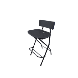 Bar Height Black Folding Chair