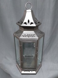 Medium Steel Lantern w/ Patterns