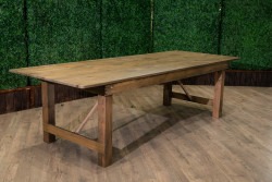 920Feet20x204020Inch20Rustic20Heavy20Wood20Farm20Table20 1 9 ft x 40 in Rustic Heavy Wood Farm Table
