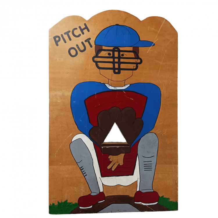Pitch Out Baseball Catcher