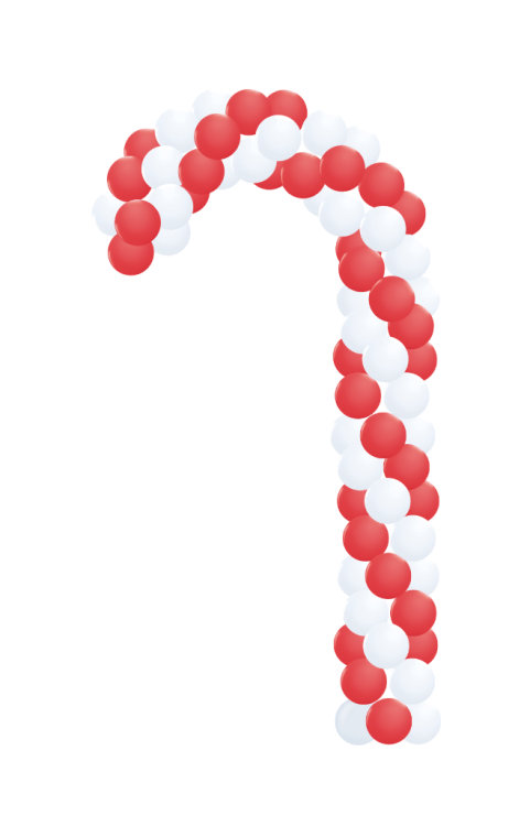 Candy Cane Balloon Sculpture