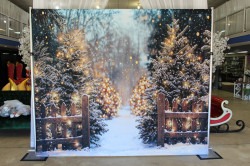 IMG 1477 1734803754 Picket Fence with Lit Christmas Tree Field Backdrop