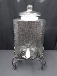 Rectangular Glass Drink Dispenser