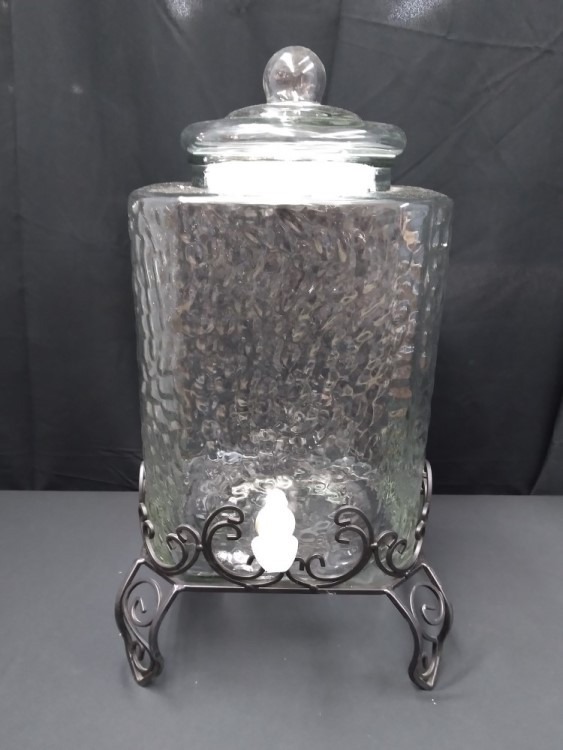 Rectangular Glass Drink Dispenser