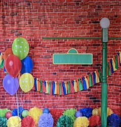 Sesame Street Themed Backdrop