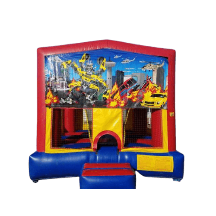 Transforming Cars Bounce house