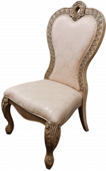 Vintage tan padded chair