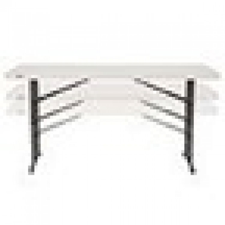 2 ft x 4 ft Long Table Adjustable Height FOLD IN HALF