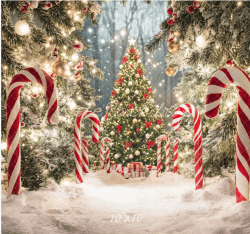 Peppermint Sticks Backdrop