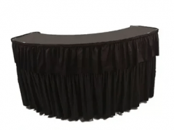 Skirted Black Bar - Curved