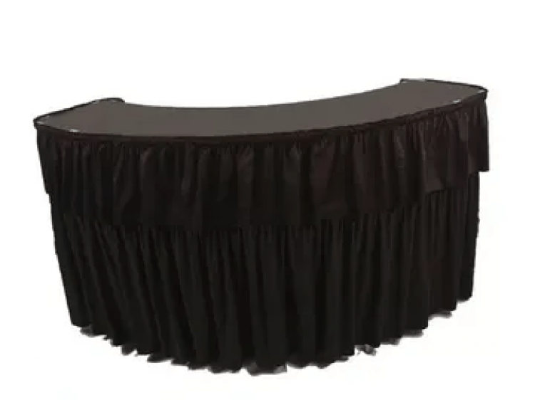 Skirted Black Bar - Curved