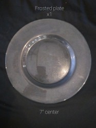 Frosted Glass Charger Plate