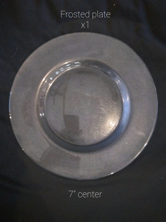 Frosted Glass Charger Plate