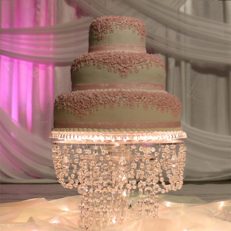 Lighted Chandelier Cake Stand - Leah