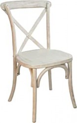 Cross Back Farm Chair Rustic Lime Wash