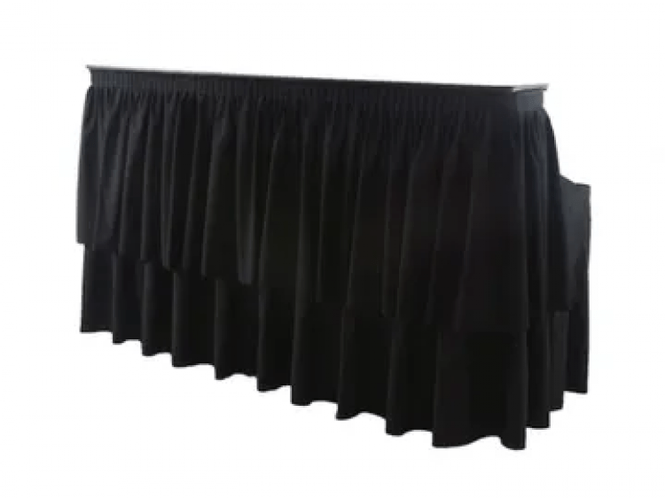 Skirted Black Bar - Flat