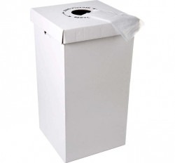 White Trash Bin - Disposable