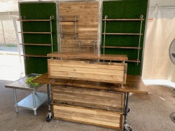 Manchester Bar Wall with Pipe Shelves