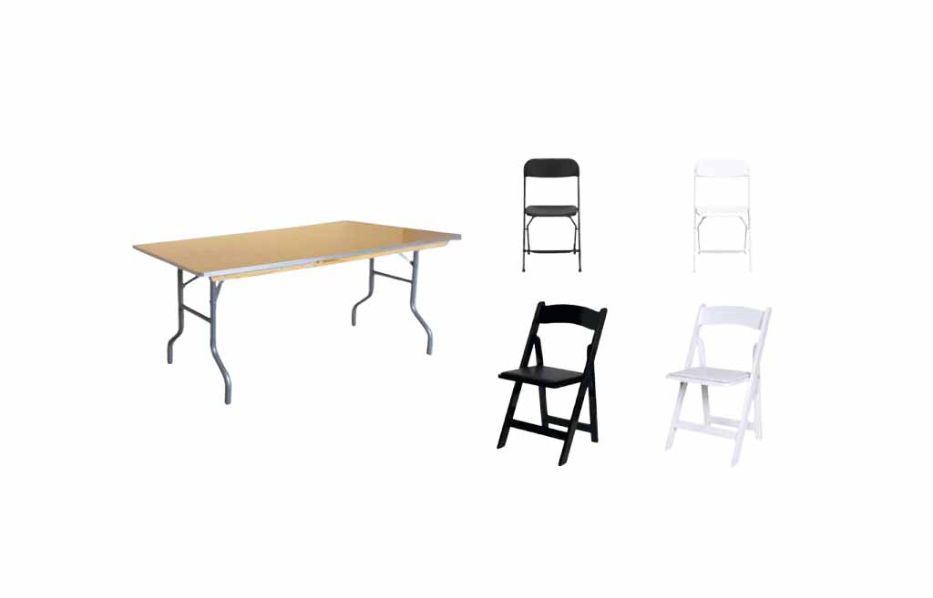 6 ft Table Seating Packages