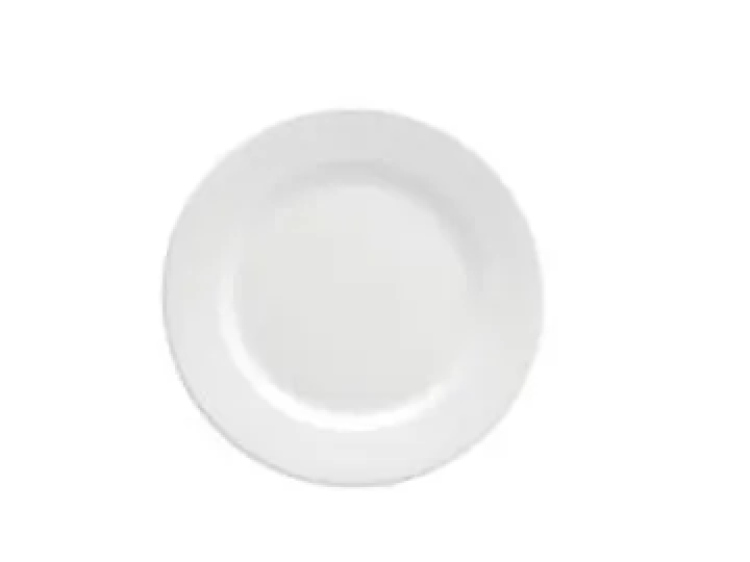 White Lunch Plate (Set of 10)