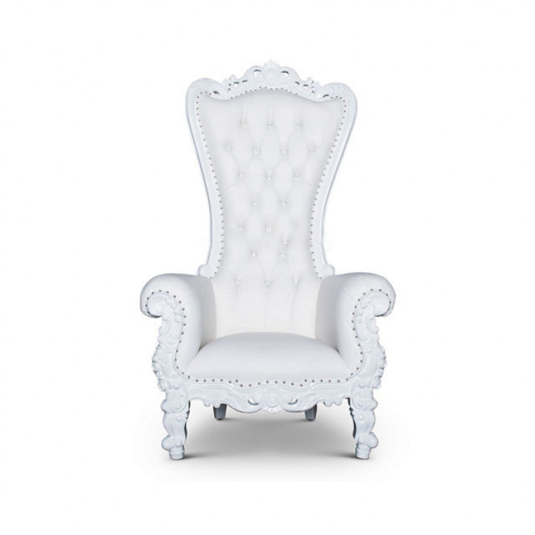 Throne Chair (White on White)