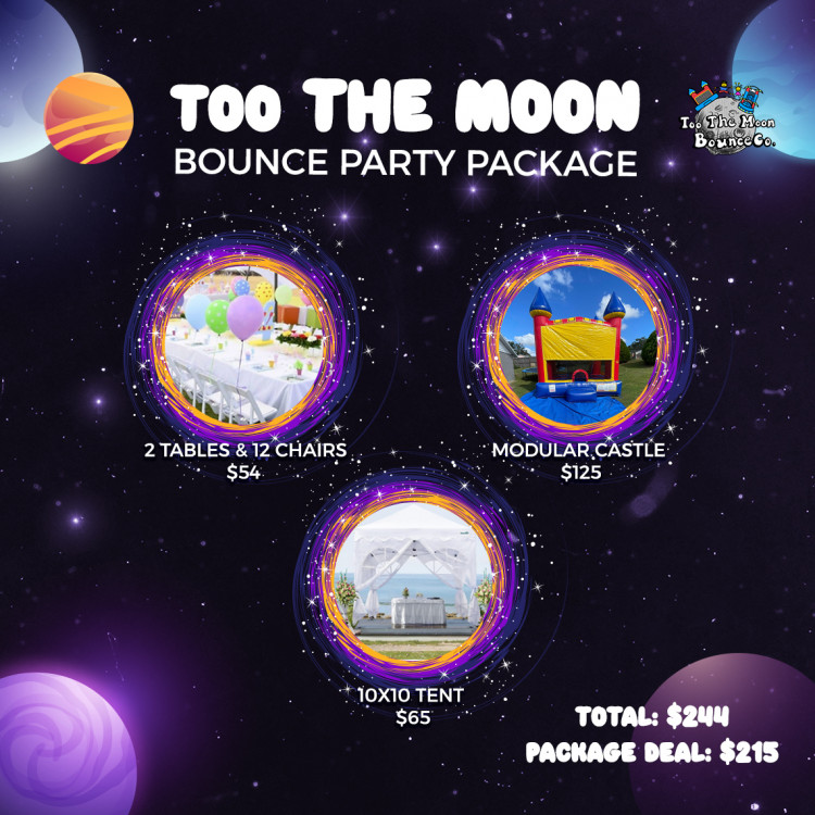 Too the Moon Bounce Party Package