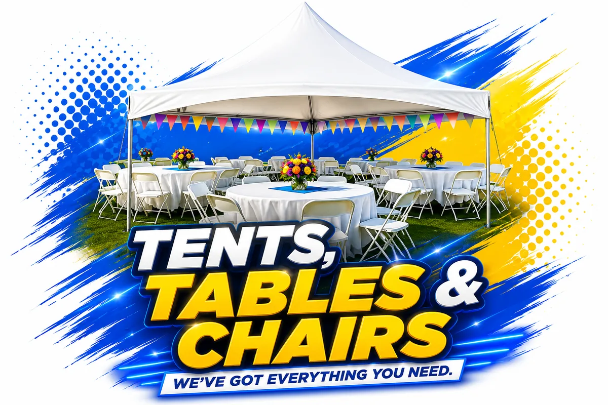 Tent, table and chair rentals